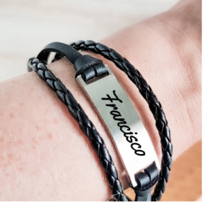 Pulsera de triple cordón para hombre